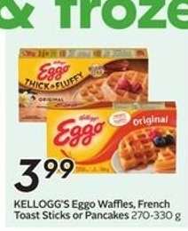 KELLOGG'S Eggo Waffles, French Toast Sticks or Pancakes