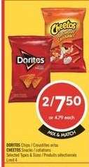 DORITOS Chips / CHEETOS Snacks