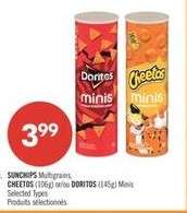SUNCHIPS Multigrains, CHEETOS (160g) or/or DORITOS (145g) Minis