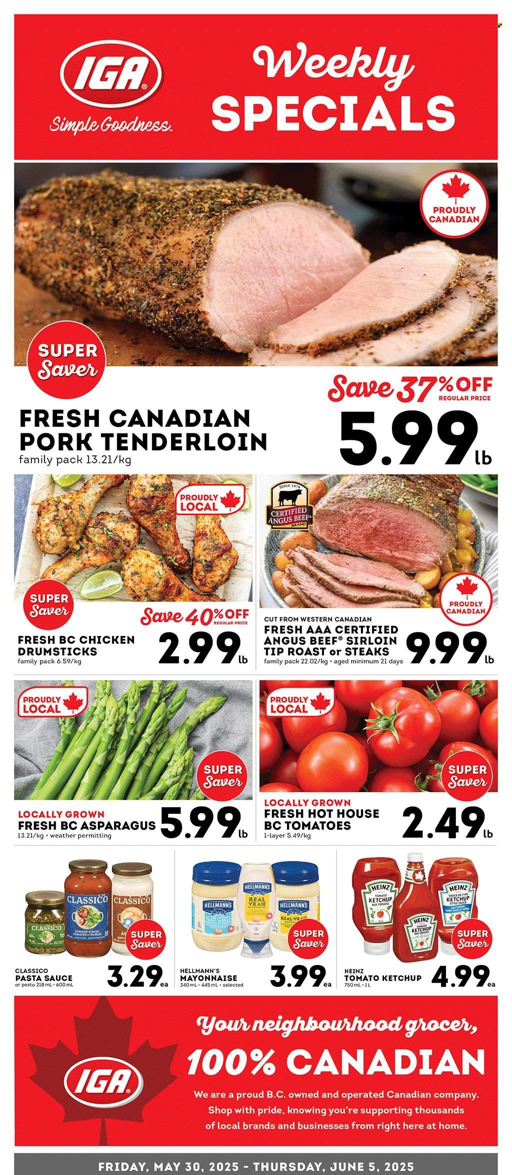 IGA Simple Goodness flyer - May 30, 2025 - June 05, 2025. Page 1