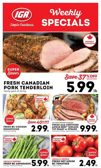 IGA Simple Goodness Flyer - May 30, 2025 - June 05, 2025.