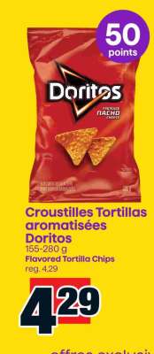 Croustilles Tortillas aromatisées Doritos