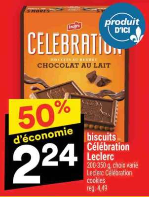 BISCUITS CÉLÉBRATION LECLERC