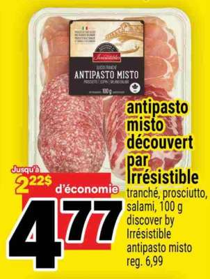 ANTIPASTO MISTO DÉCOUVERT PAR IRRÉSISTIBLE
