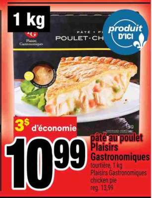 PÂTÉ AU POULET PLAISIRS GASTRONOMIQUES