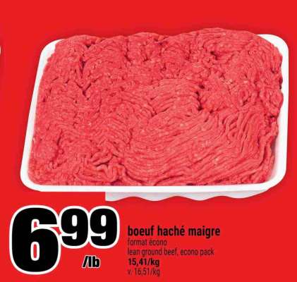 BŒUF HACHÉ MAIGRE