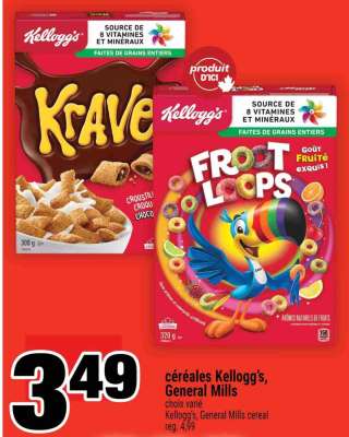 CÉRÉALES KELLOGG'S, GENERAL MILLS
