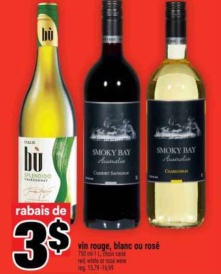 vin rouge, blanc ou rosé