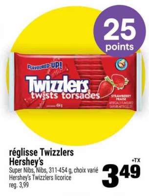 RÉGLISSE TWIZZLERS HERSHEY'S