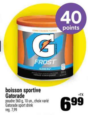 BOISSON SPORTIVE GATORADE