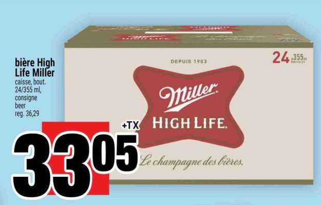 bière High Life Miller