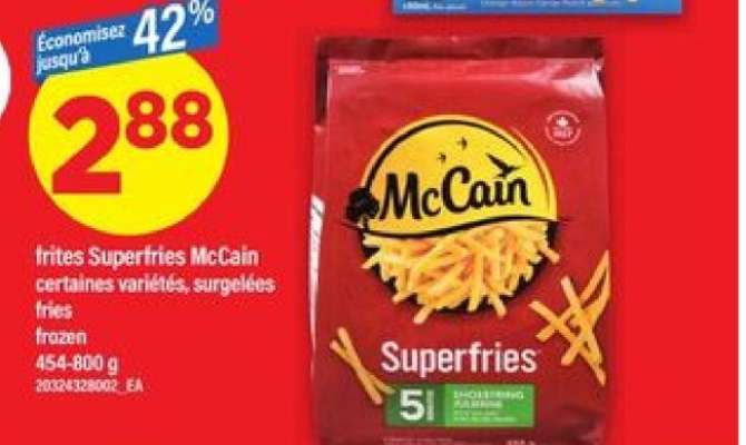 FRITES SUPERFRIES MCCAIN