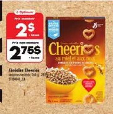 céréales Cheerios,