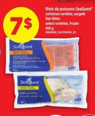 filets de poissons SeaQuest