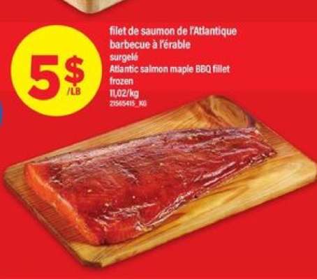 FILET DE SAUMON DE L'ATLANTIQUE BARBECUE À L'ÉRABLE