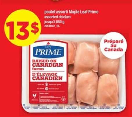 POULET ASSORTI MAPLE LEAF PRIME