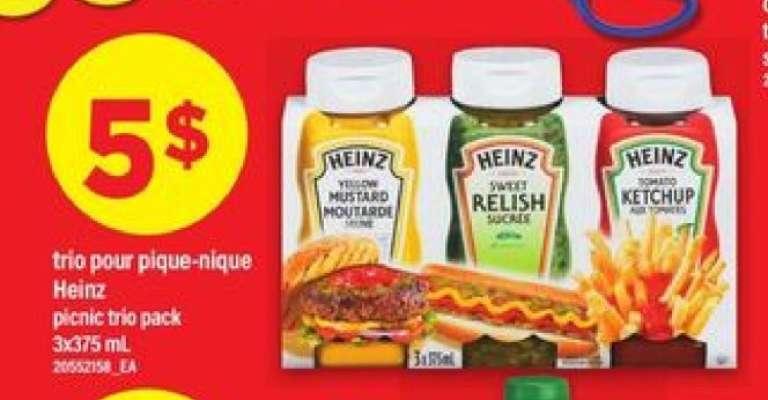 trio pour pique-nique Heinz