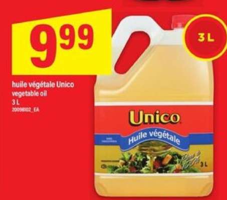 huile végétale Unico