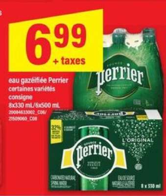 eau gazéifiée Perrier