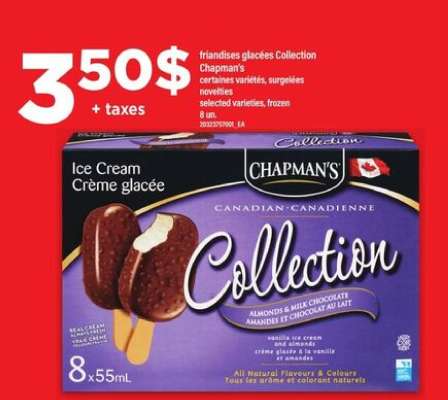 Chapman's Collection Ice Cream