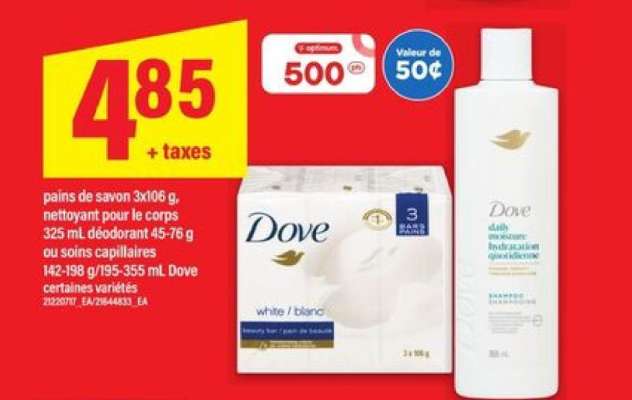 Dove produits