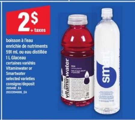 Vitaminwater or Smartwater