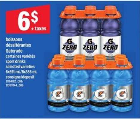 Gatorade boisson désaltérante