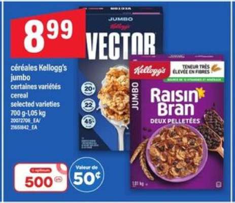 céréales Kellogg's jumbo