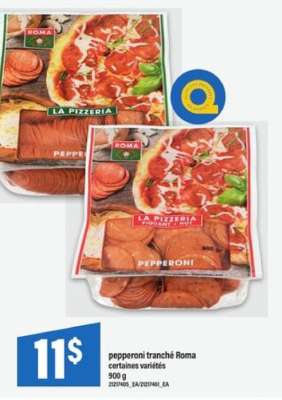 pepperoni tranché Roma