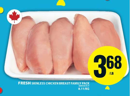 FRESH SKINLESS CHICKEN BREAST FAMILY PACK