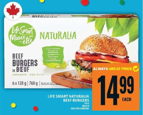 LIFE SMART NATURALIA BEEF BURGERS