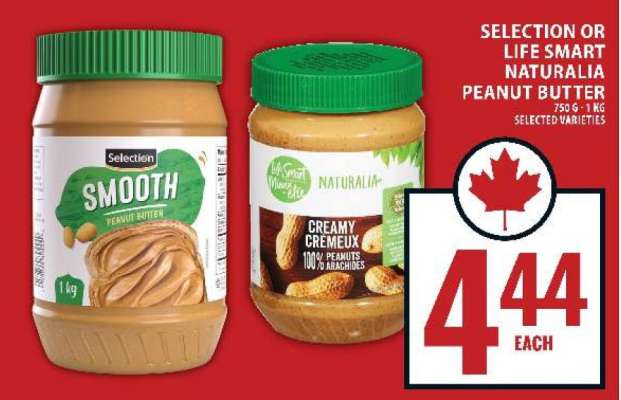 SELECTION OR LIFE SMART NATURALIA PEANUT BUTTER