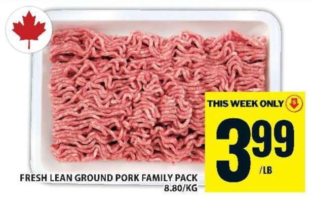 FRESH LEAN GROUND PORK FAMILY PACK
