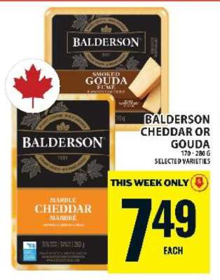 BALDERSON CHEDDAR OR GOUDA