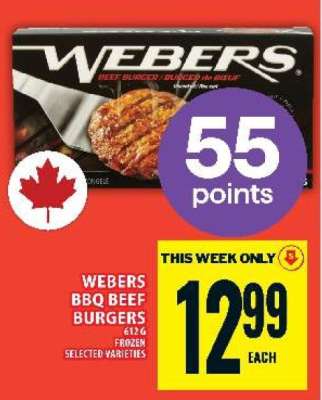 WEBERS BBQ Beef Burgers