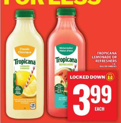 Tropicana Lemonade or Refreshers