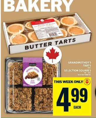 Grandmother's Tarts or Selection Squares