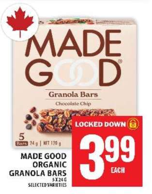 MADE GOOD ORGANIC GRANOLA BARS