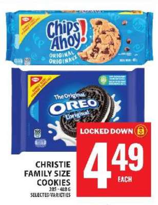 CHRISTIE FAMILY SIZE COOKIES