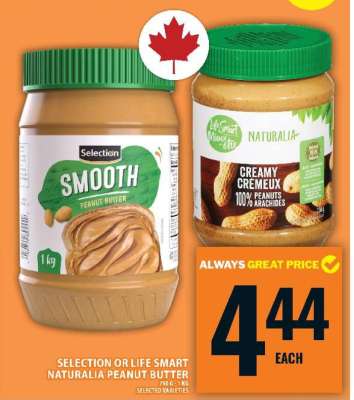 SELECTION OR LIFE SMART NATURALIA PEANUT BUTTER