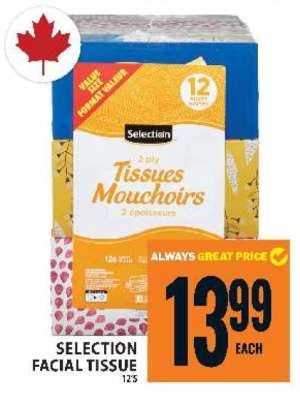 SELECTION FACIAL TISSUE