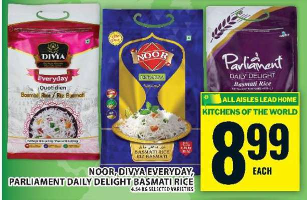 Noor, Divya Everyday, Parliament Daily Delight Basmati Rice