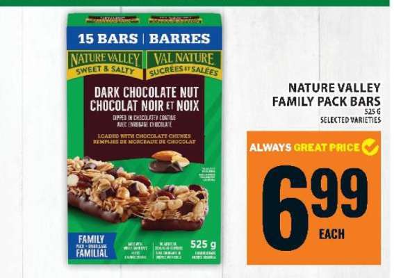 NATURE VALLEY FAMILY PACK BARS