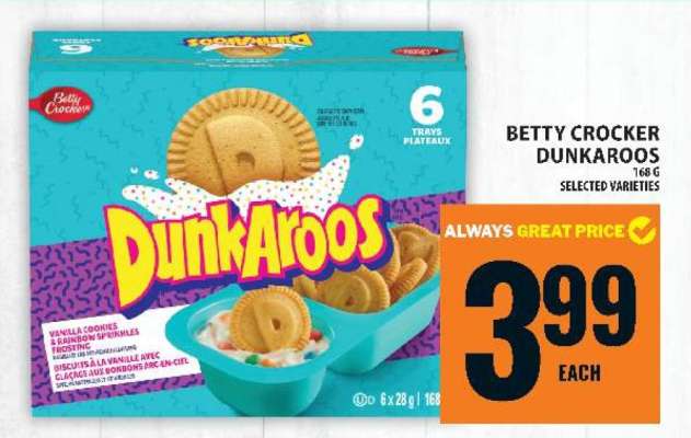 BETTY CROCKER DUNKAROOS