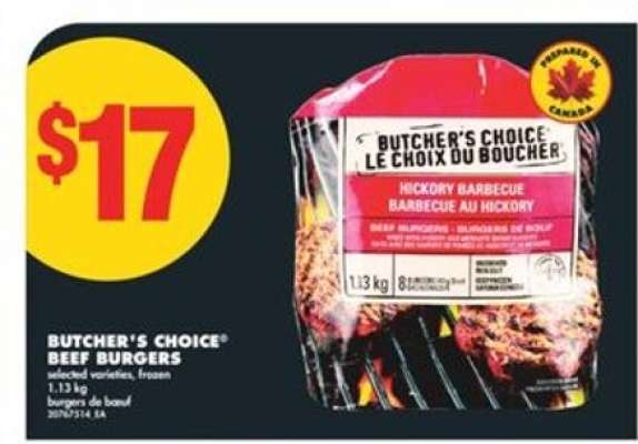 BUTCHER'S CHOICE® BEEF BURGERS