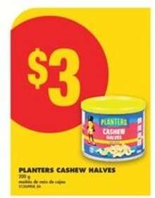 PLANTERS CASHEW HALVES