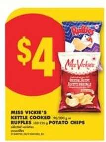 Miss Vickie's Kettle Cooked & Ruffles Potato Chips