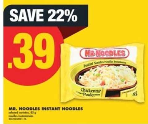 MR.NOODLES INSTANT NOODLES