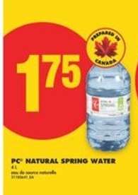 PC NATURAL SPRING WATER