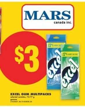 EXCEL GUM MULTIPACKS